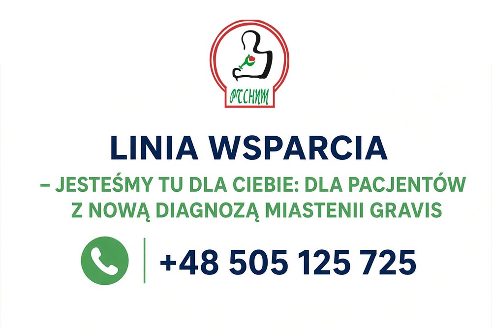 linia wsparcia dla chorych na miastenie gravis
